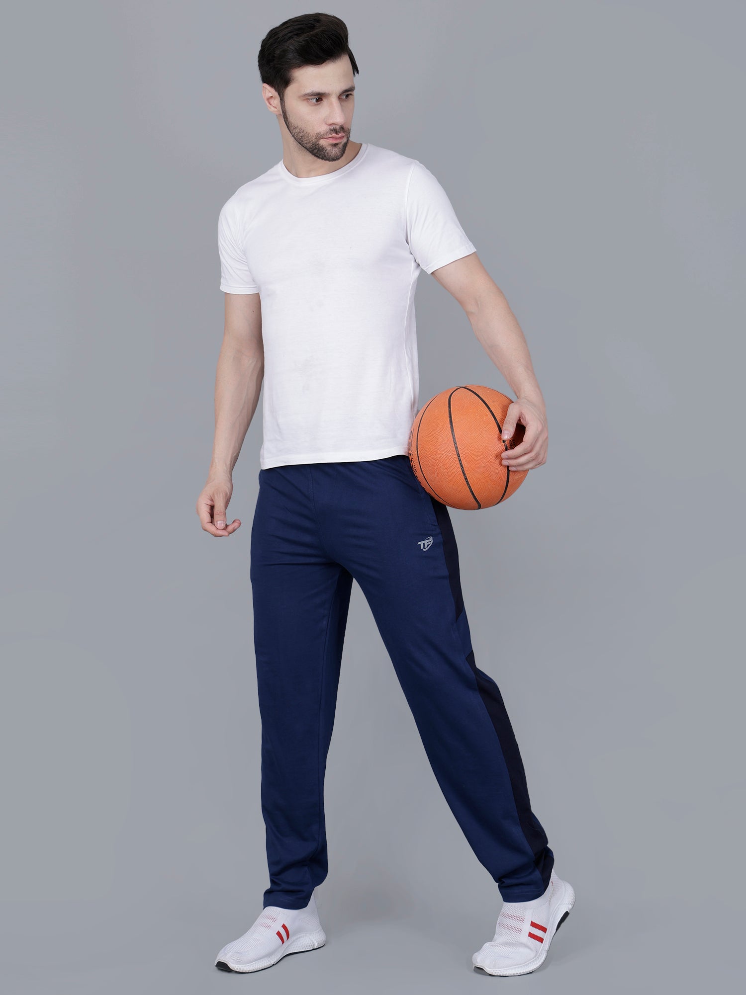 Blue Regular Fit Track Pant