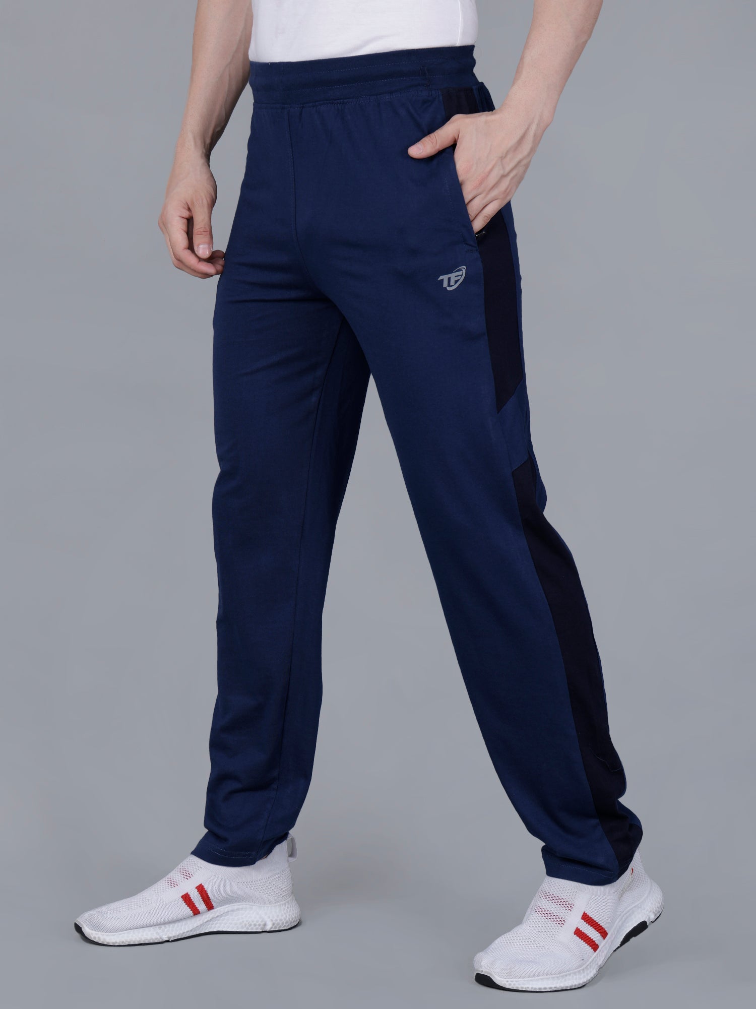 Blue Regular Fit Track Pant