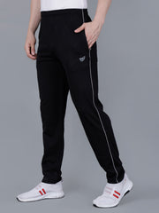 Black Cotton Track Pant