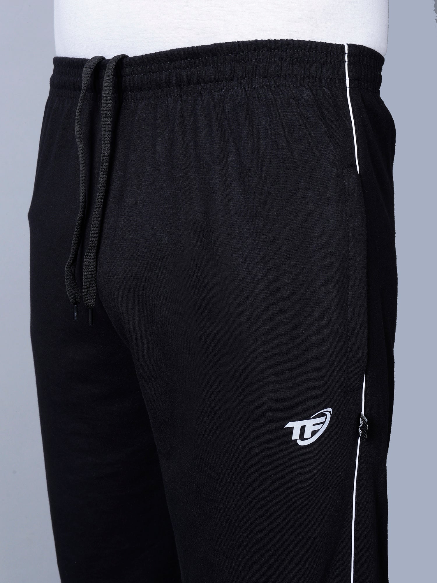Black Cotton Track Pant – Texfro