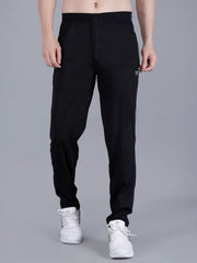Black Front Zip Track Pant