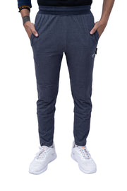Grey Slim Fit Denim Track Pant