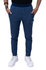 Navy Slim Fit Denim Track Pant