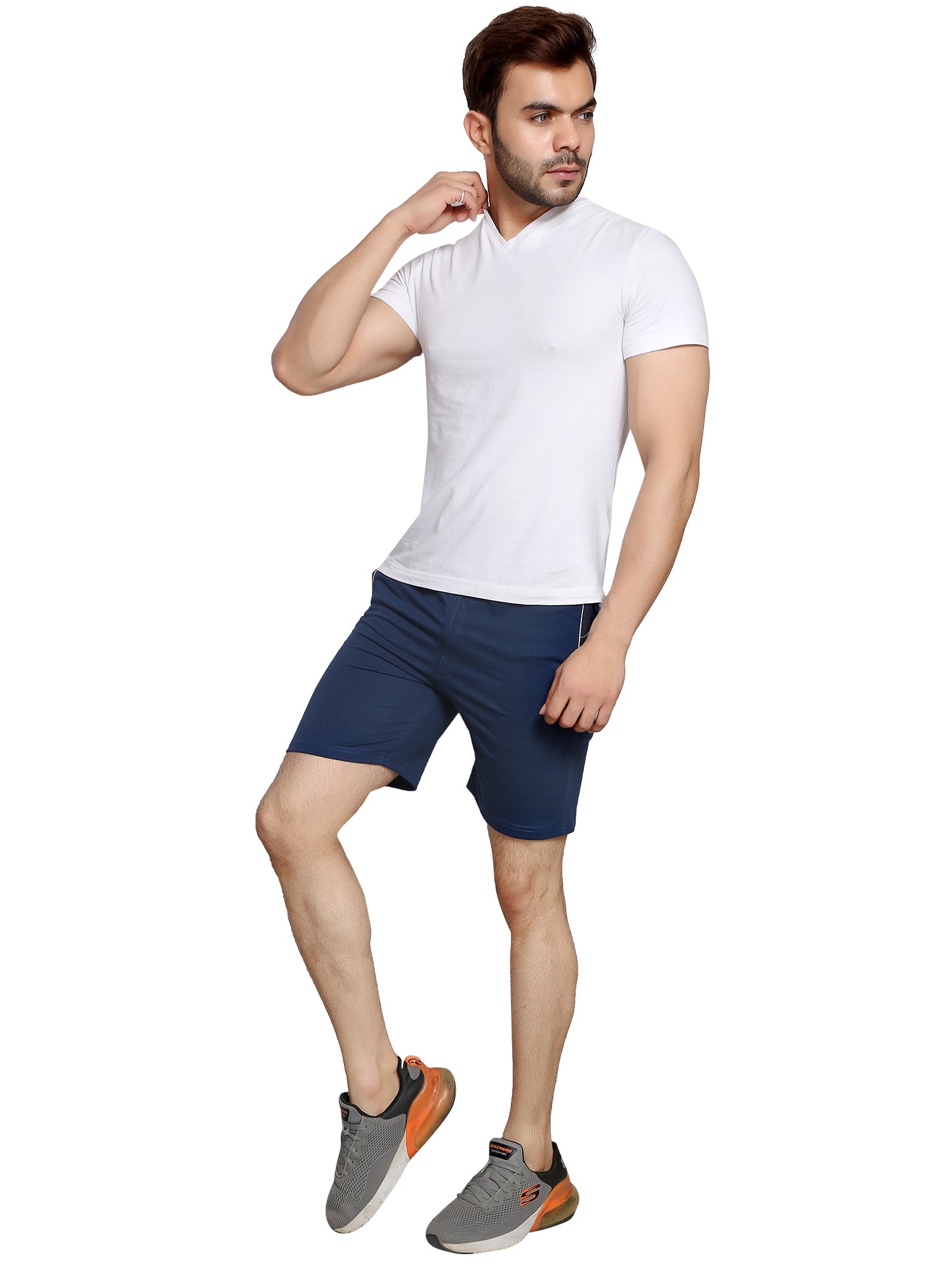 Navy Designer Bermuda